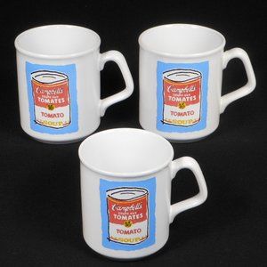 3 vintage Campbells' Soup coffee mugs